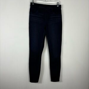 Spanx Jegging Womens Size M Dark Wash High Rise Slimming Shaping Comfort Denim